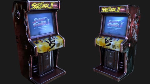 Cyber punk arcade machine design