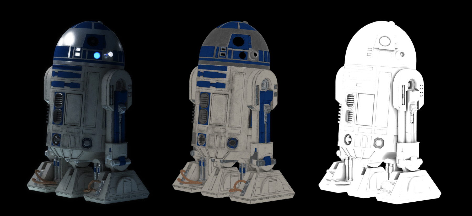 ArtStation r2d2 3d model Resources