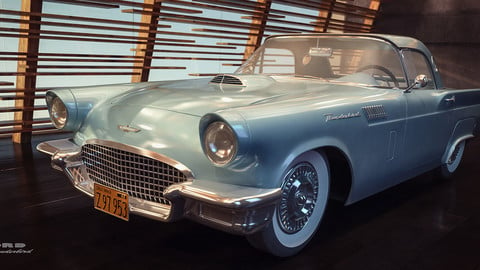 Ford thunderbird 1957 3d model