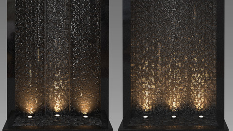 Wall fountains - Corona - Vray