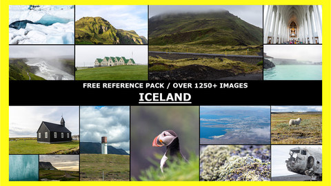 FREE ICELAND / Photo Reference / 1250+ images