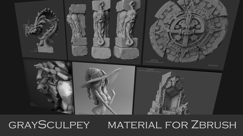 GreySculpey - material for ZBrush