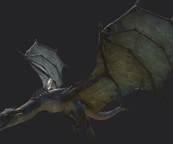 ArtStation - Dragon Printable and gameready PBR Low-poly 3D model ...