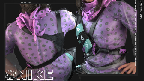 Men's clothes/haversack/ Marvelous Designer, project files