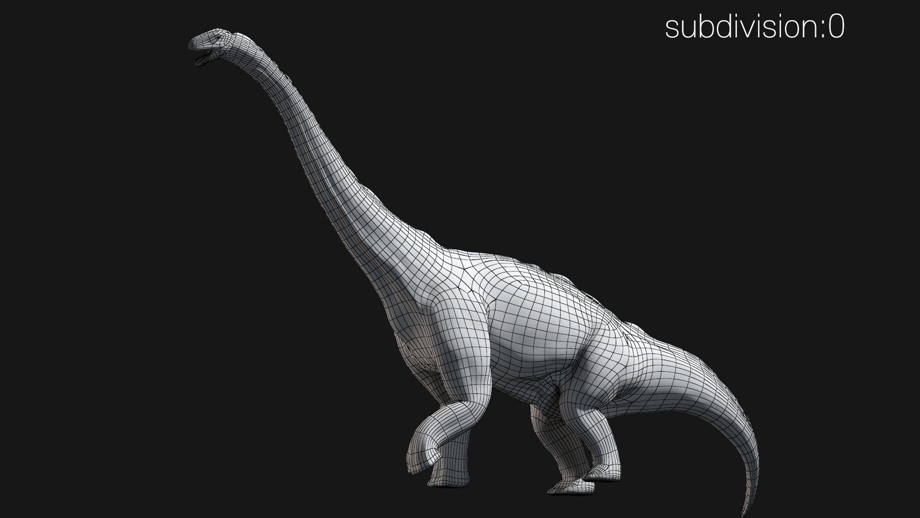 brontosaurus 3d