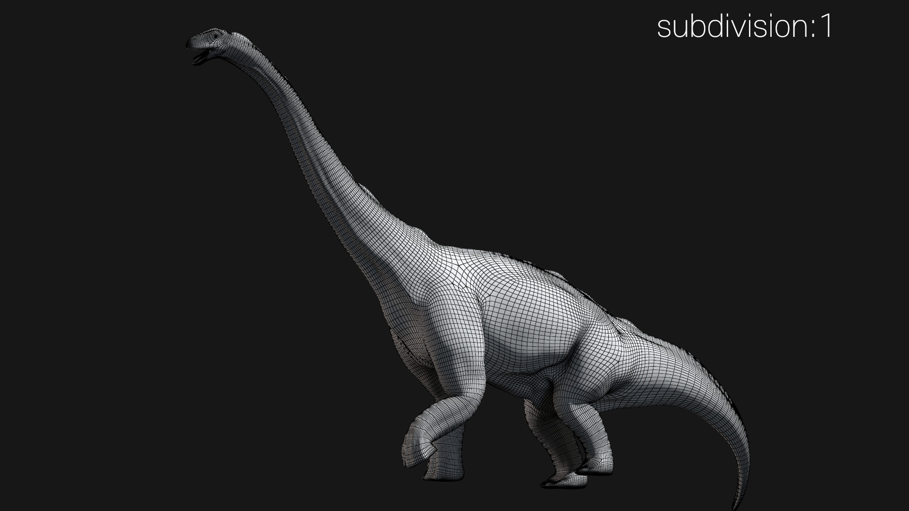 brontosaurus 3d