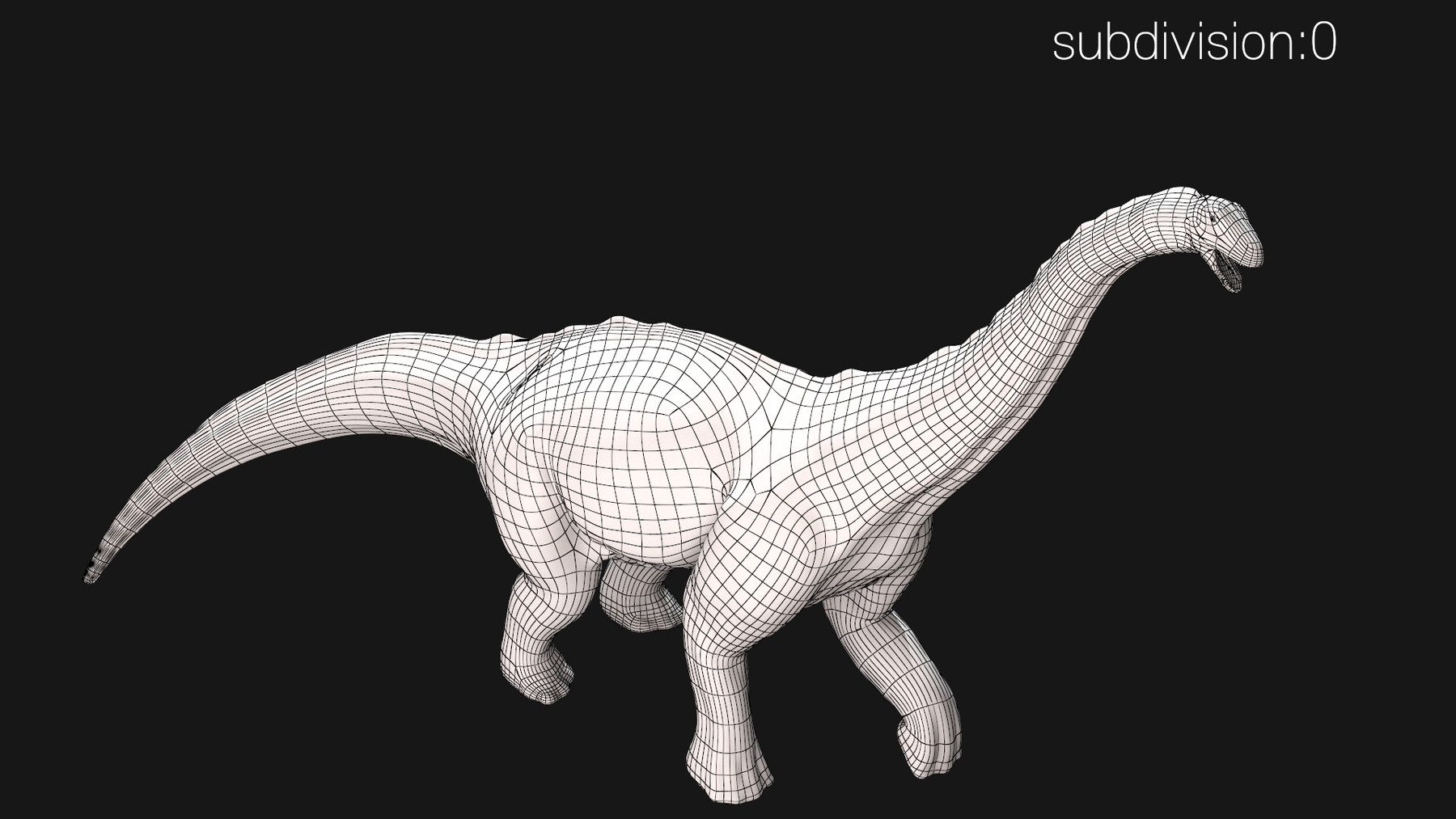 brontosaurus 3d