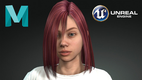 Game Ready Photo-Realistic Low-Poly Human Character Emily