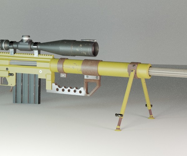 M200 Sniper Rifle 3d Modelo De Papel Artesanal Diy 1:1 Armas De