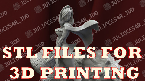 Little Red Riding Hood 3D print model