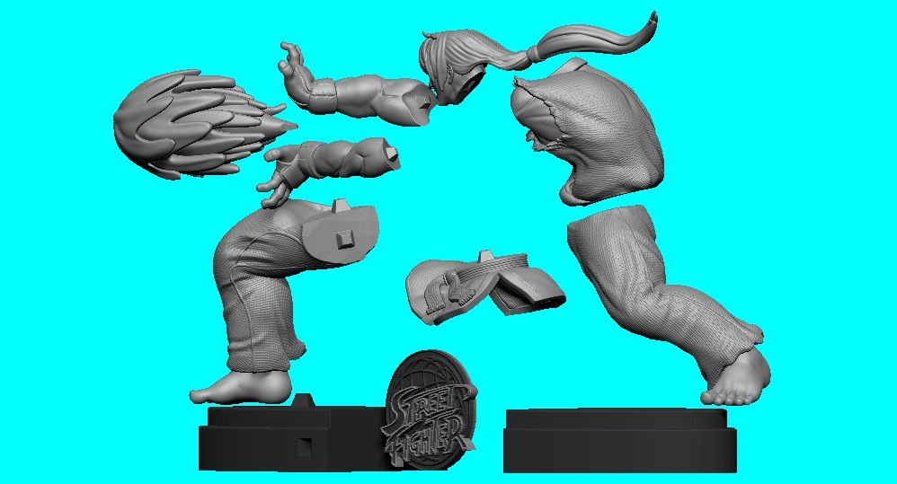3D file Ken Master - Street Fighter 🦸・3D printer model to download・Cults