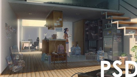 Ginger & orange juice PSD