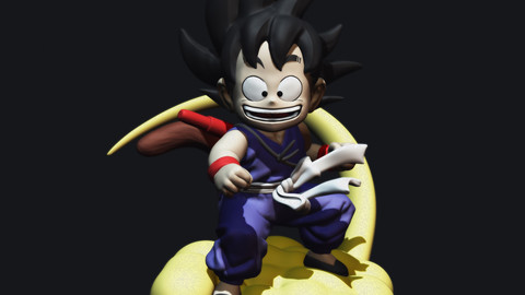 Goku Flying Nimbus 1986 STL