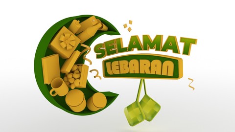 Lebaran (Eid Mubarak) 3D Model