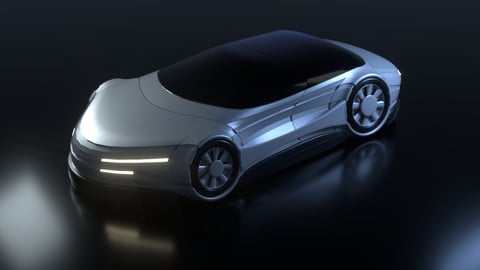 Futuristic Car 21 3D Model