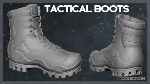 Tactical Boots .ZTL HIGHPOLY