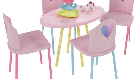 Kids Table and Chairs Set