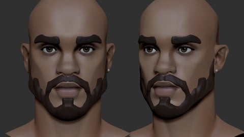 stylized Male head Basemesh4