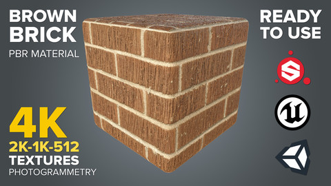 Brown Brick - Photogrammetry-based Environment Texture
