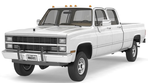 VINTAGE 4WD CREW CAB PICKUP TRUCK 5