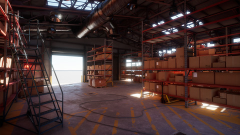 Modular Industrial Warehouse [UE4]
