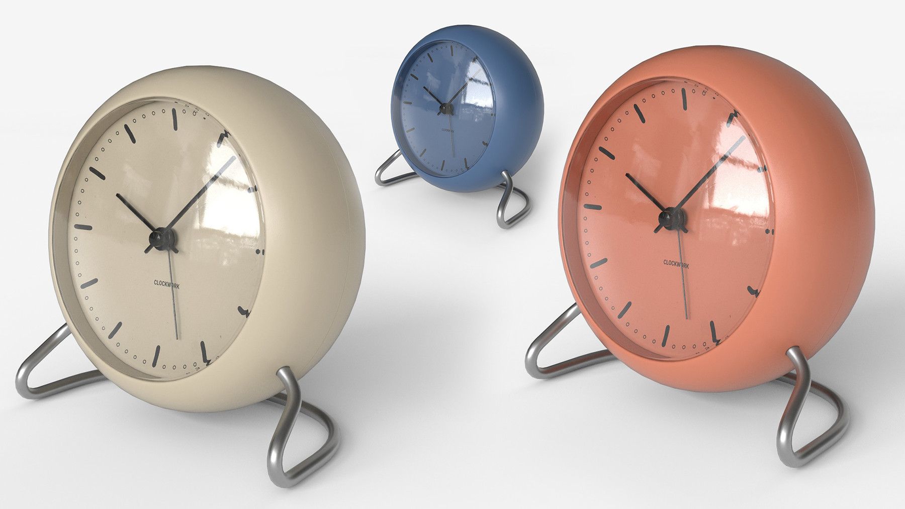 ArtStation - Low-poly PBR Table Clock set - 001 | Resources