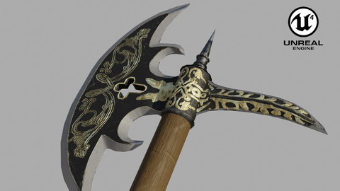 Medieval fantasy axe