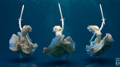 Lady of the Lake for 3D print