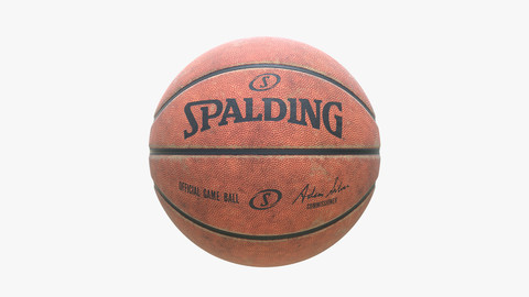 Dirty Spalding Basketball Ball
