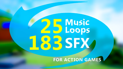 Music Loops & SFX for Action Games, with Source Tracks, Pack #1