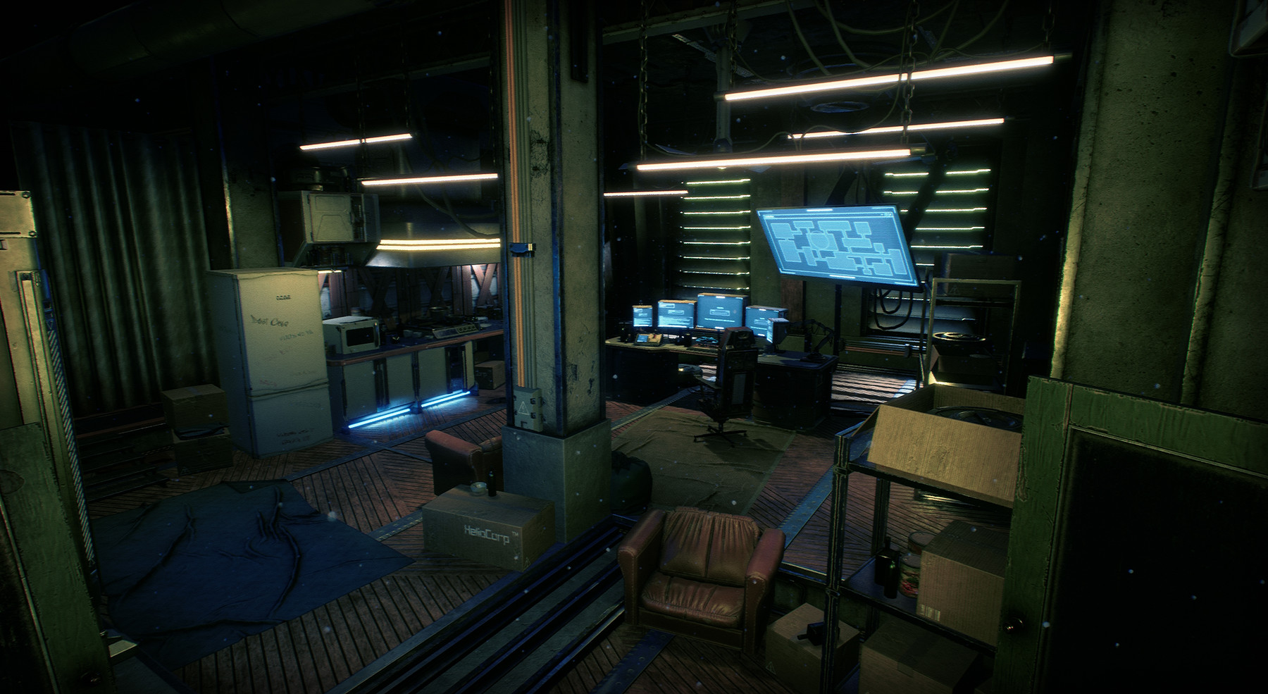 ArtStation - Cyberpunk Apartment - KitBash Hacker Room - Unreal Engine