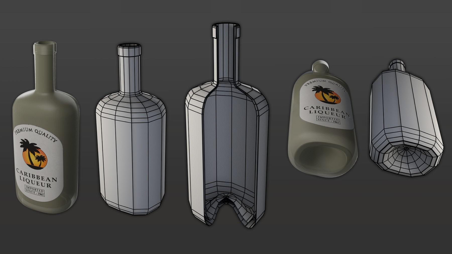 ArtStation Liquor Bottle Pack Resources