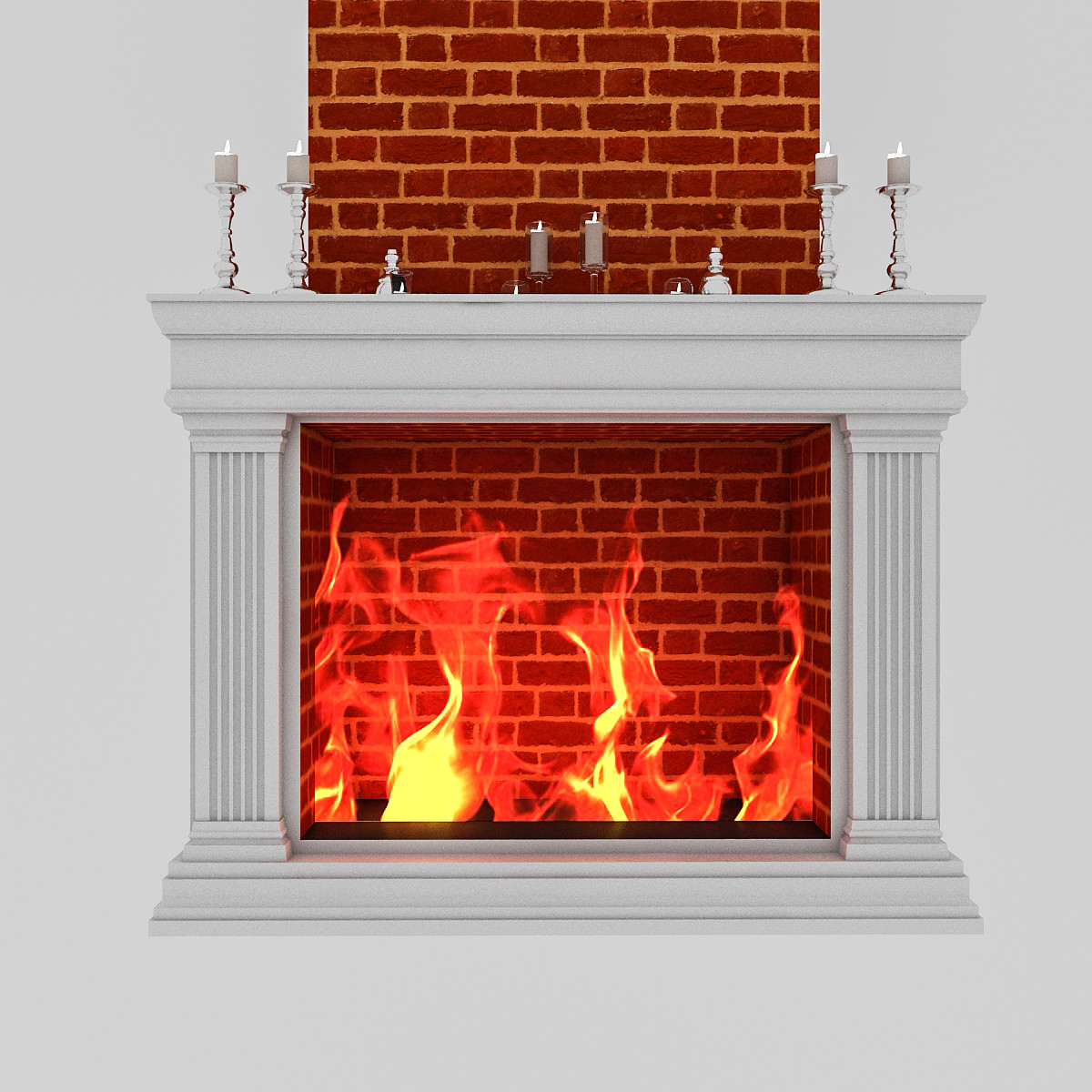 ArtStation fireplace 01 Game Assets