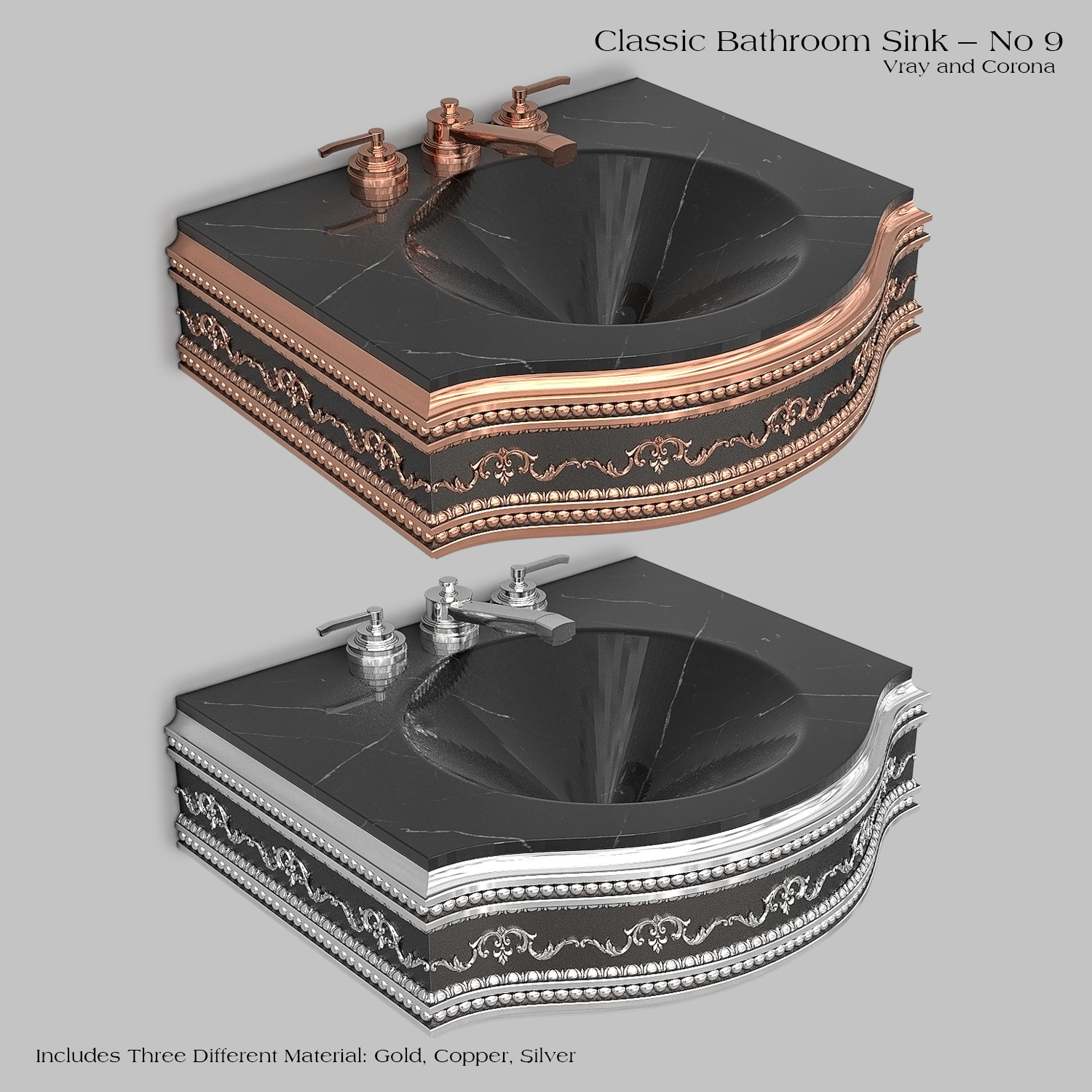 ArtStation - Classic Wash Basin _ No 9 | Resources