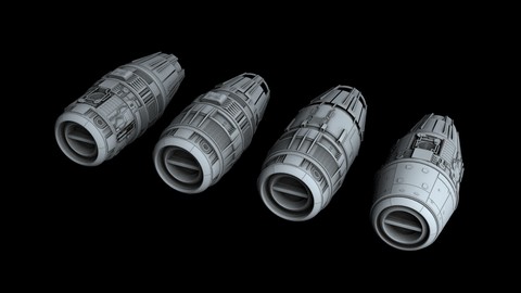 Ship Engine Pack Part II 3D model