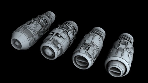 Ship Engine Pack Part IV 3D model