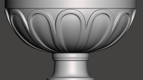 Decorative vase - 3d model for CNC - DecorativeVase002