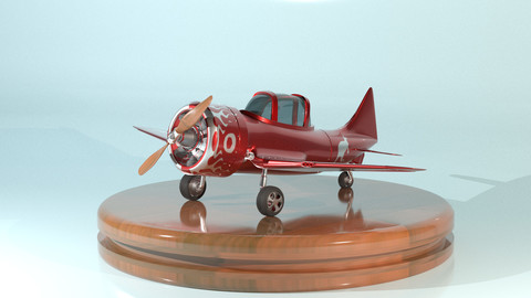 North american texan T6- cartoon