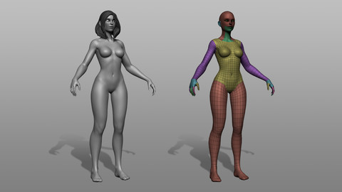 Stylized Female Basemesh