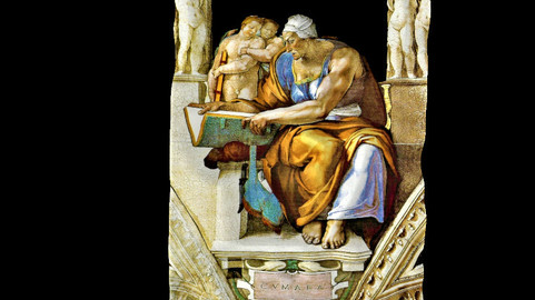 CUMAEA SYBIL - BY MICHELANGELO BUONAROTTI - SYBIL SERIES -  THE SISTINE CHAPEL - XVI CENTURY