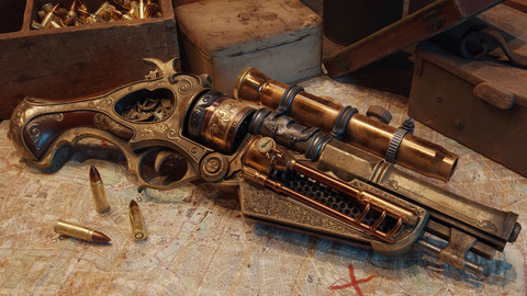 Steampunk Gun - Queen's Tender