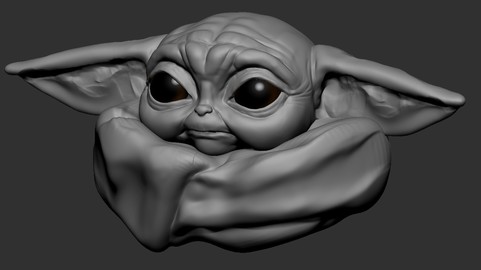 ArtStation - baby yoda head sketch | Resources