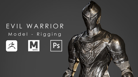 Evil Warrior - Ready to Game - Low Poly - 3D model