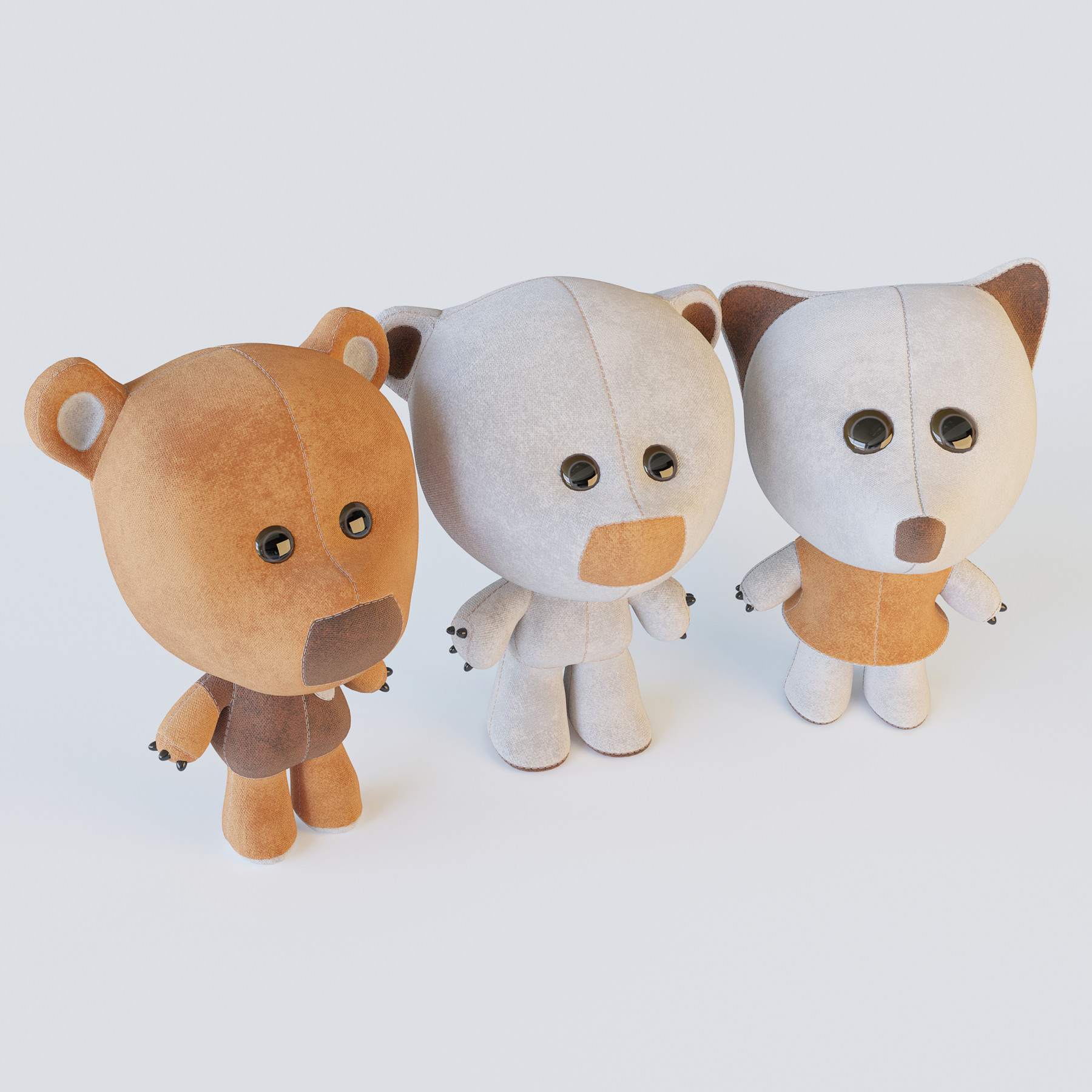 ArtStation - 4 Isometric Plush Teddy Bear SVG & Figma Vectors Bundle!