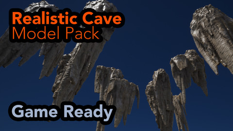 Realistic Cave Pack - Textured Game Model