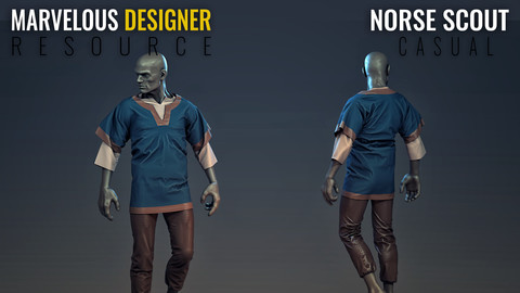 Norse Scout - Male - Marvelous Designer Resource