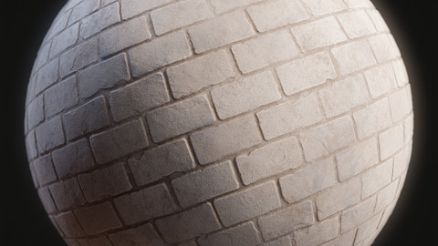 Brick Wall Painted Substance