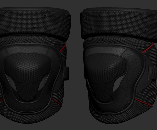 ArtStation knee pads Game Assets