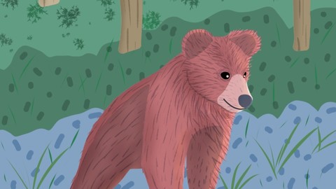 Bear Cub Digital Illustration