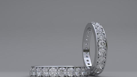 White and yellow gold rings with diamonds